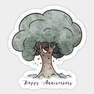 Happy Anniversary Card Sticker